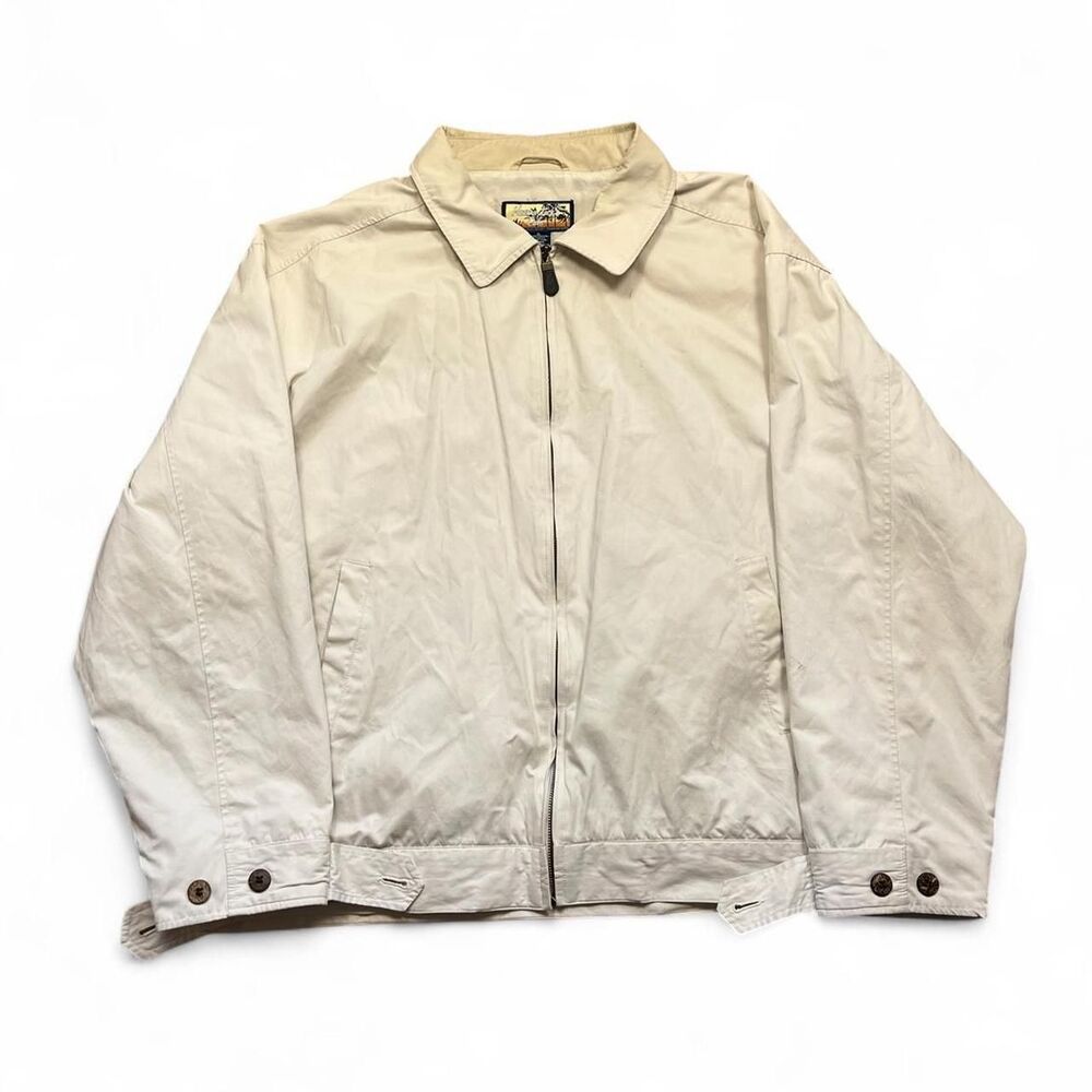 Vintage-havana Men's Cream and White Jacket